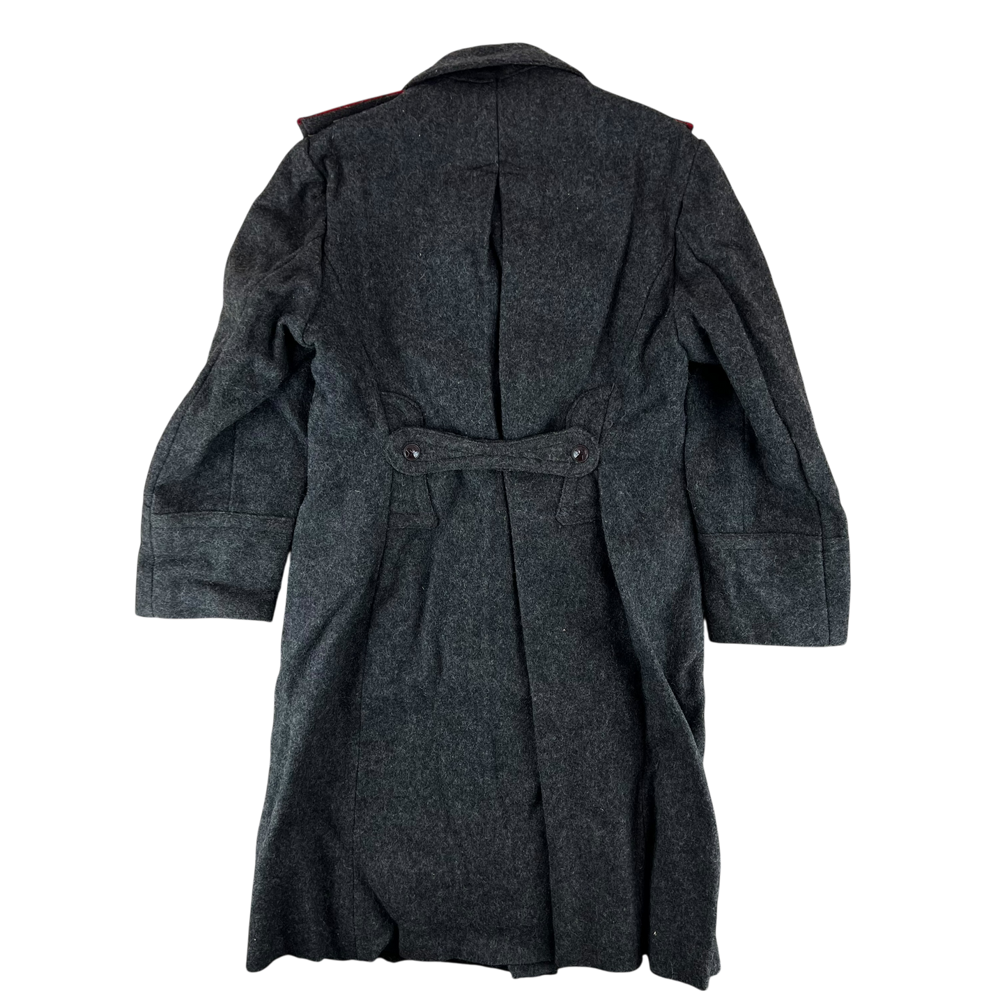 Bulgarian People's Army 50s Grey Wool Greatcoat - Medium