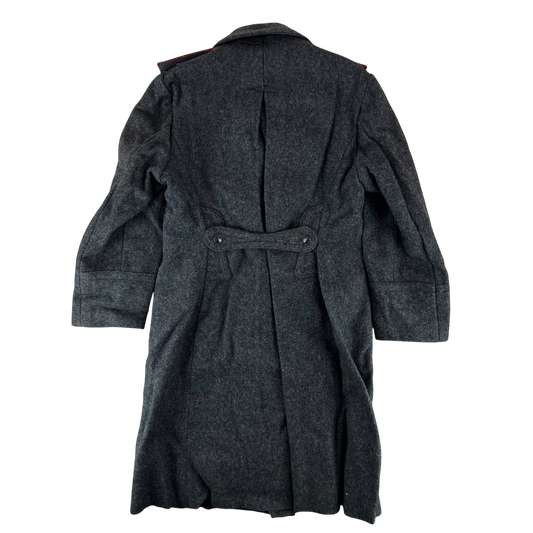 Bulgarian People's Army 50s Grey Wool Greatcoat - Medium