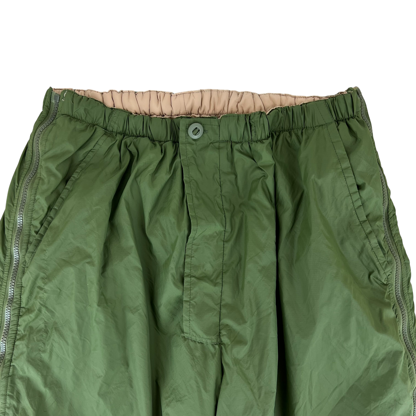 British Army Reversible Thermal Olive Green / Tan Quilted Trousers - Medium