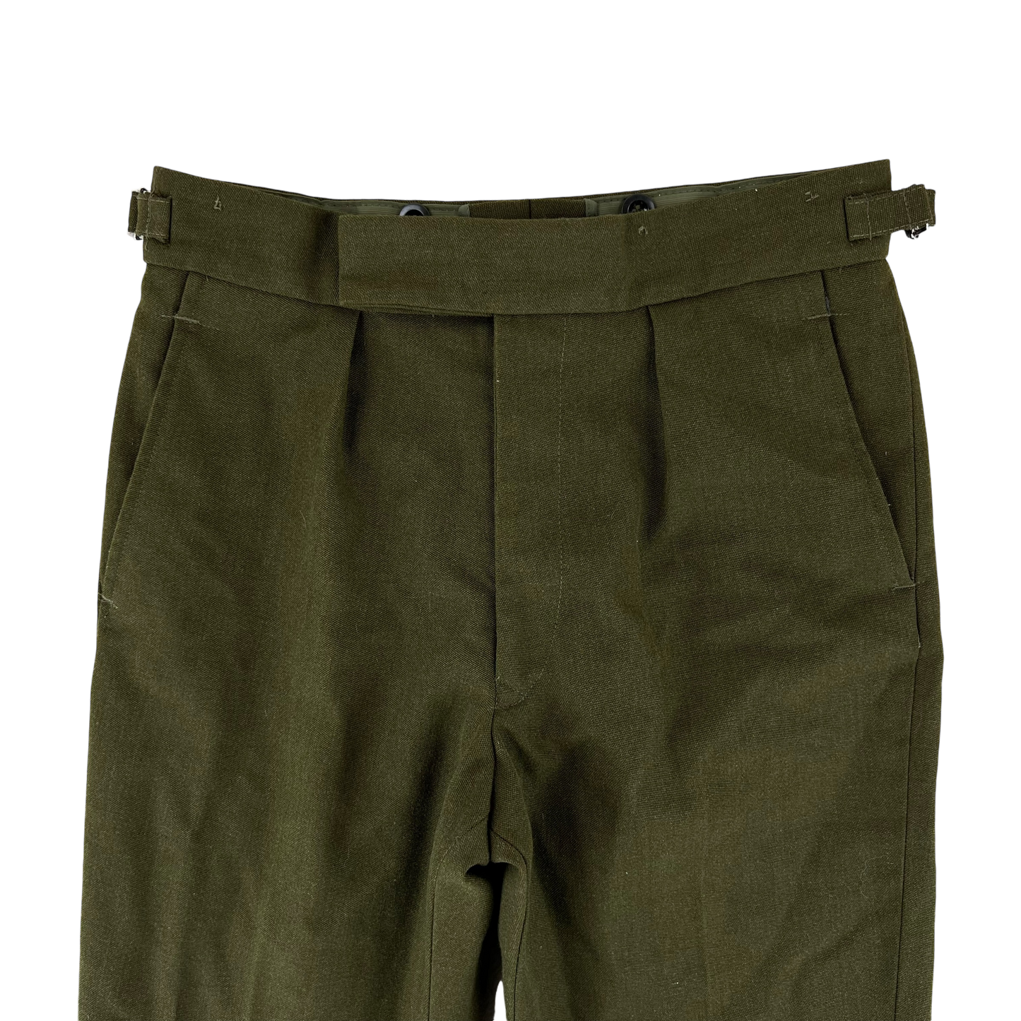 British Army 1980 Pattern No. 2 Khaki Green Dress Trousers - W31 L37.5