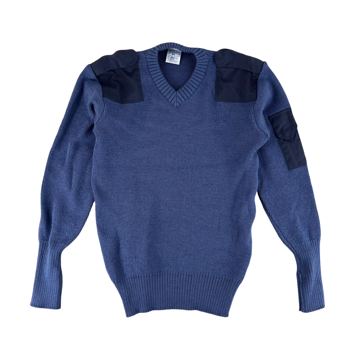 British RAF Wool V Neck Pullover Jersey Jumper - Medium 94cm
