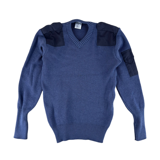 British RAF Wool V Neck Pullover Jersey Jumper - Medium 94cm