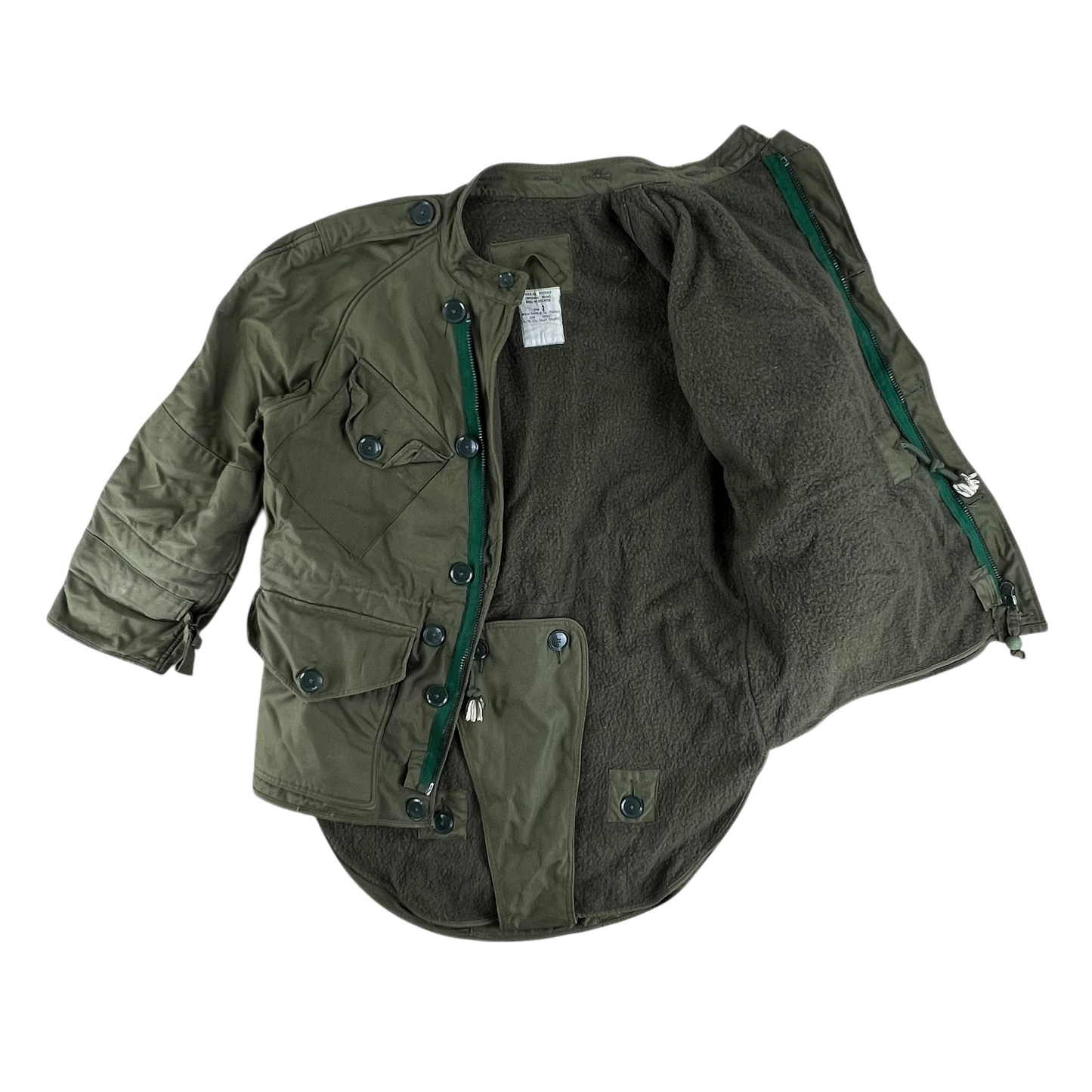 British Army 60s Olive Green Middle Parka - Large SIZE 2