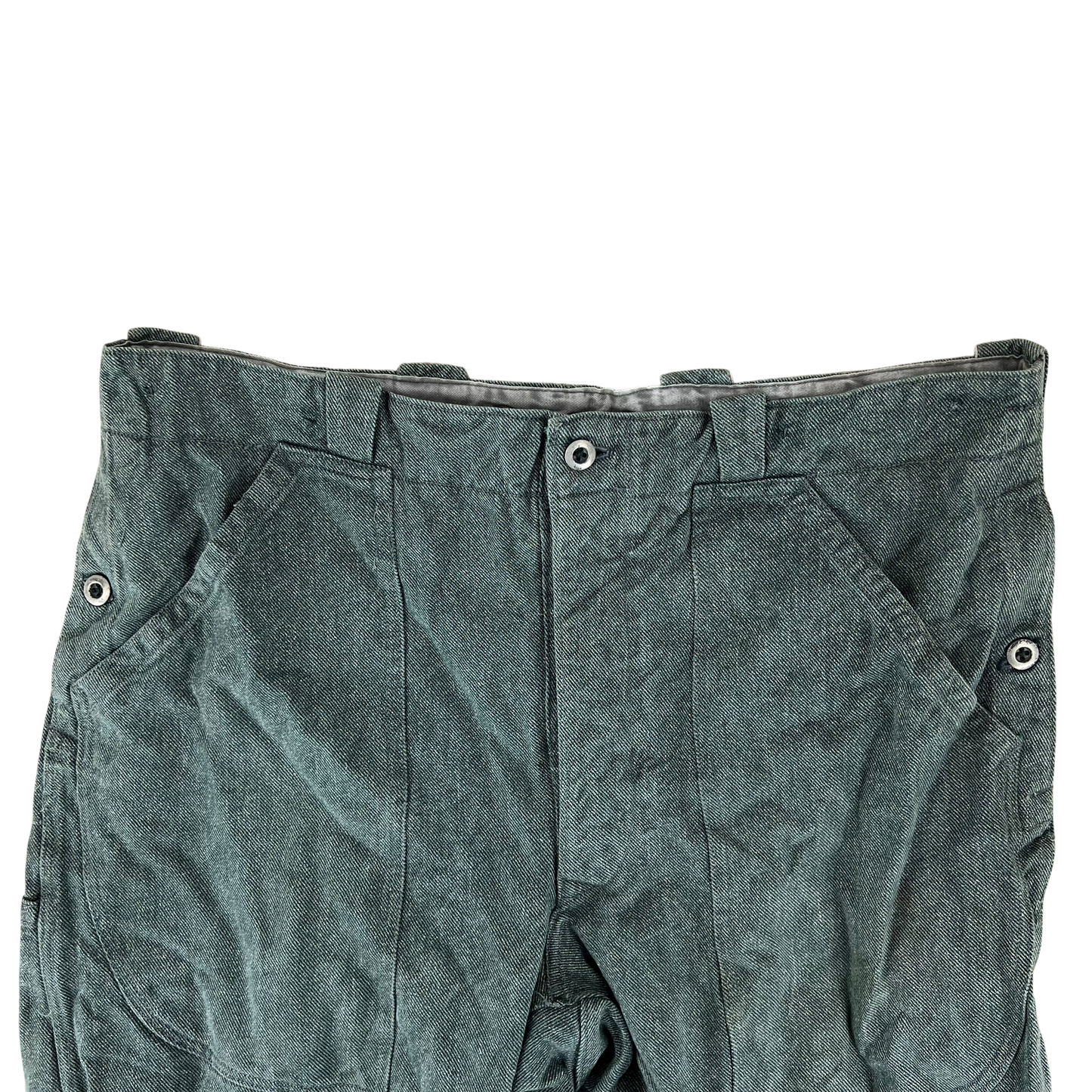 Swiss Army 60s Sage Green Denim Work Trousers - W42 L26