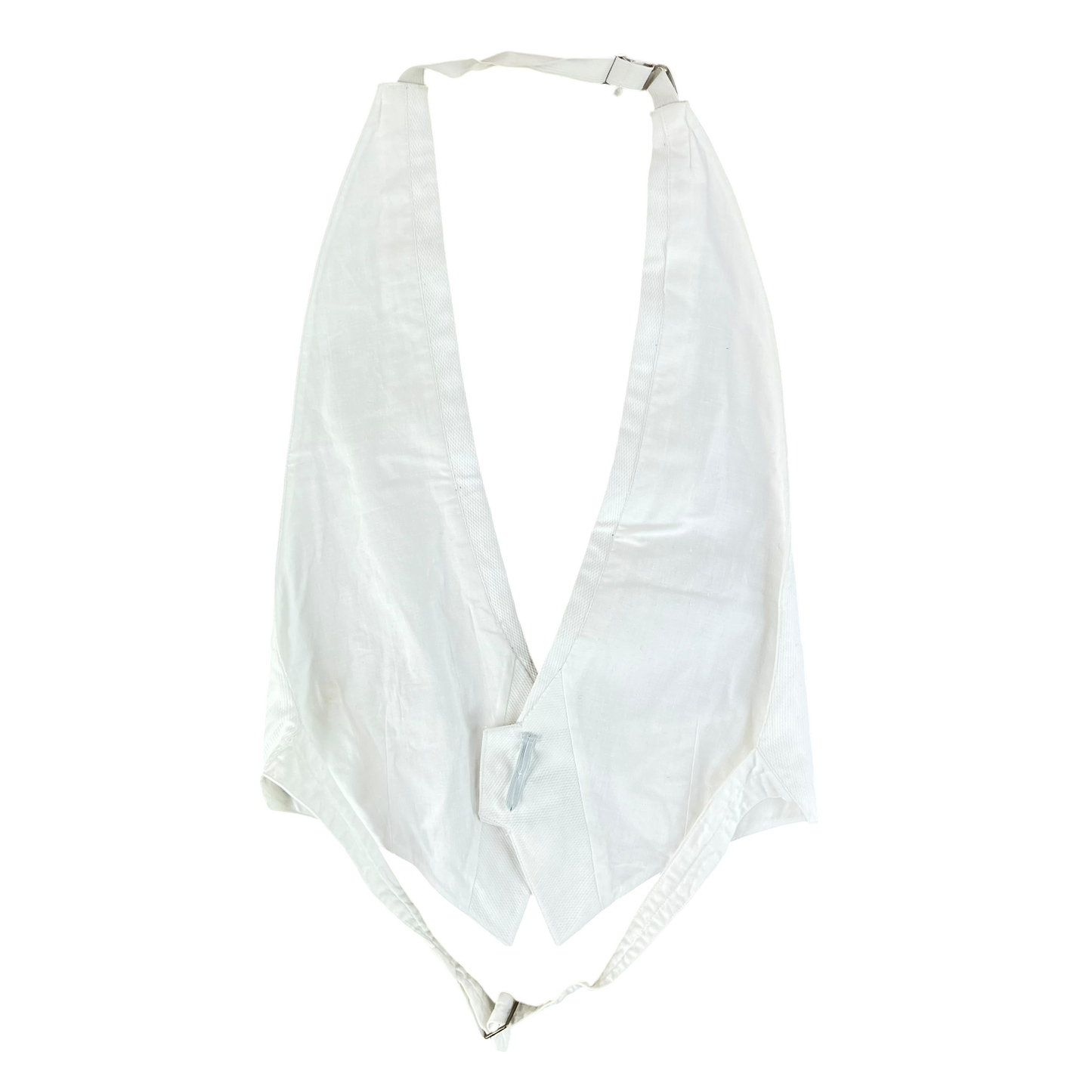 British RAF 60s White Mess Dress Waistcoat - Small