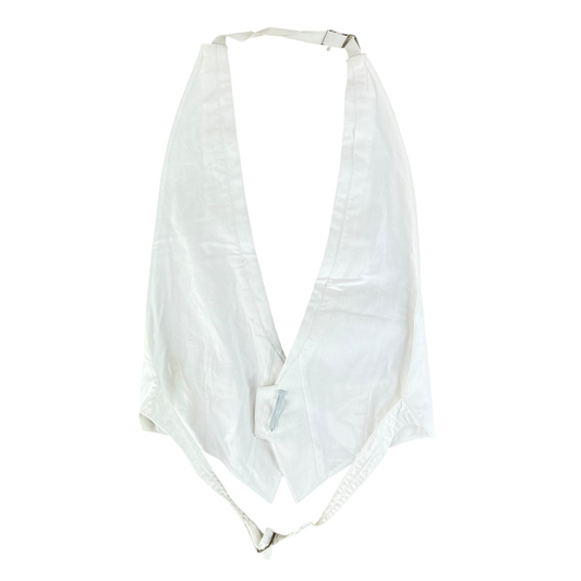 British RAF 60s White Mess Dress Waistcoat - Small