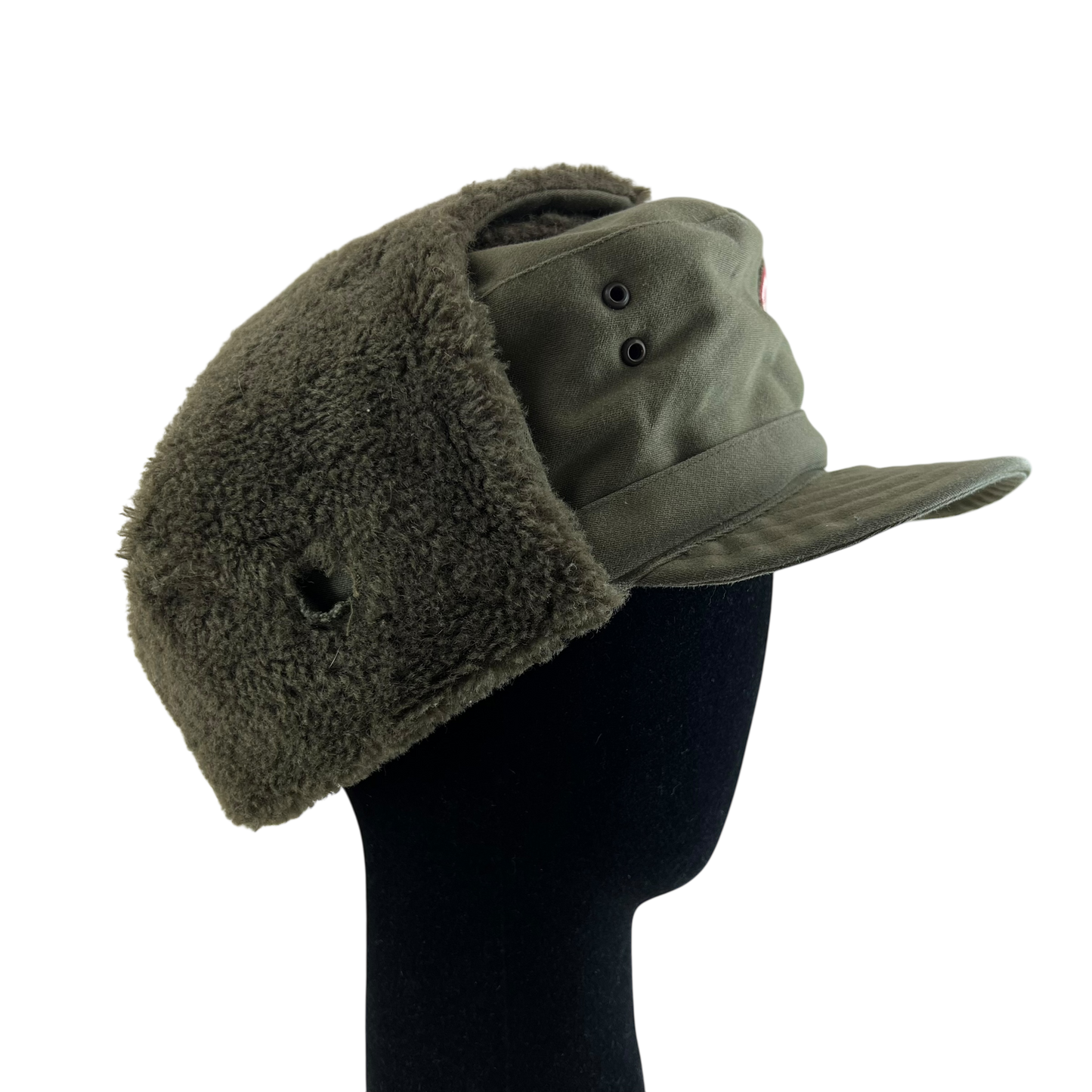 Austrian Army Olive Drab Cold Weather Trapper Cap - Medium 58cm