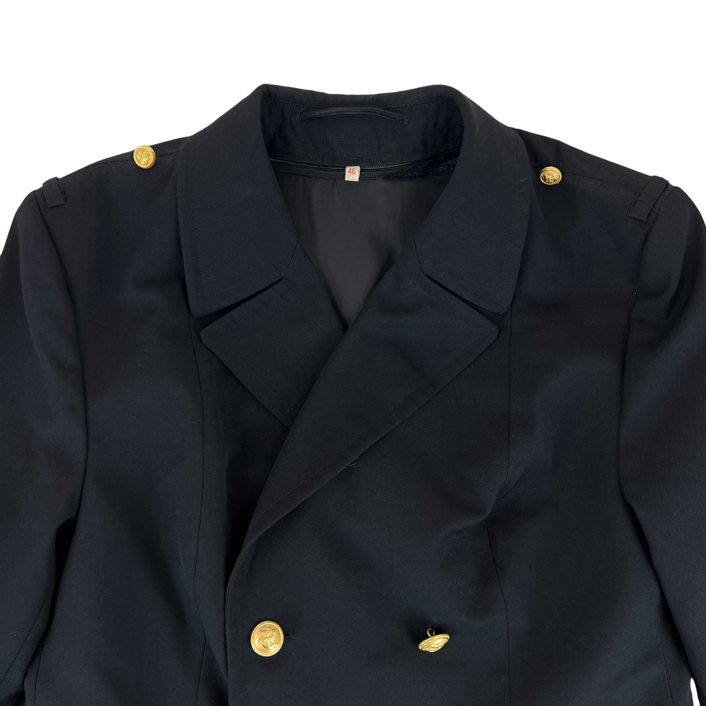 German Navy Three-quarter Gabardine Greatcoat w/ Liner - Large