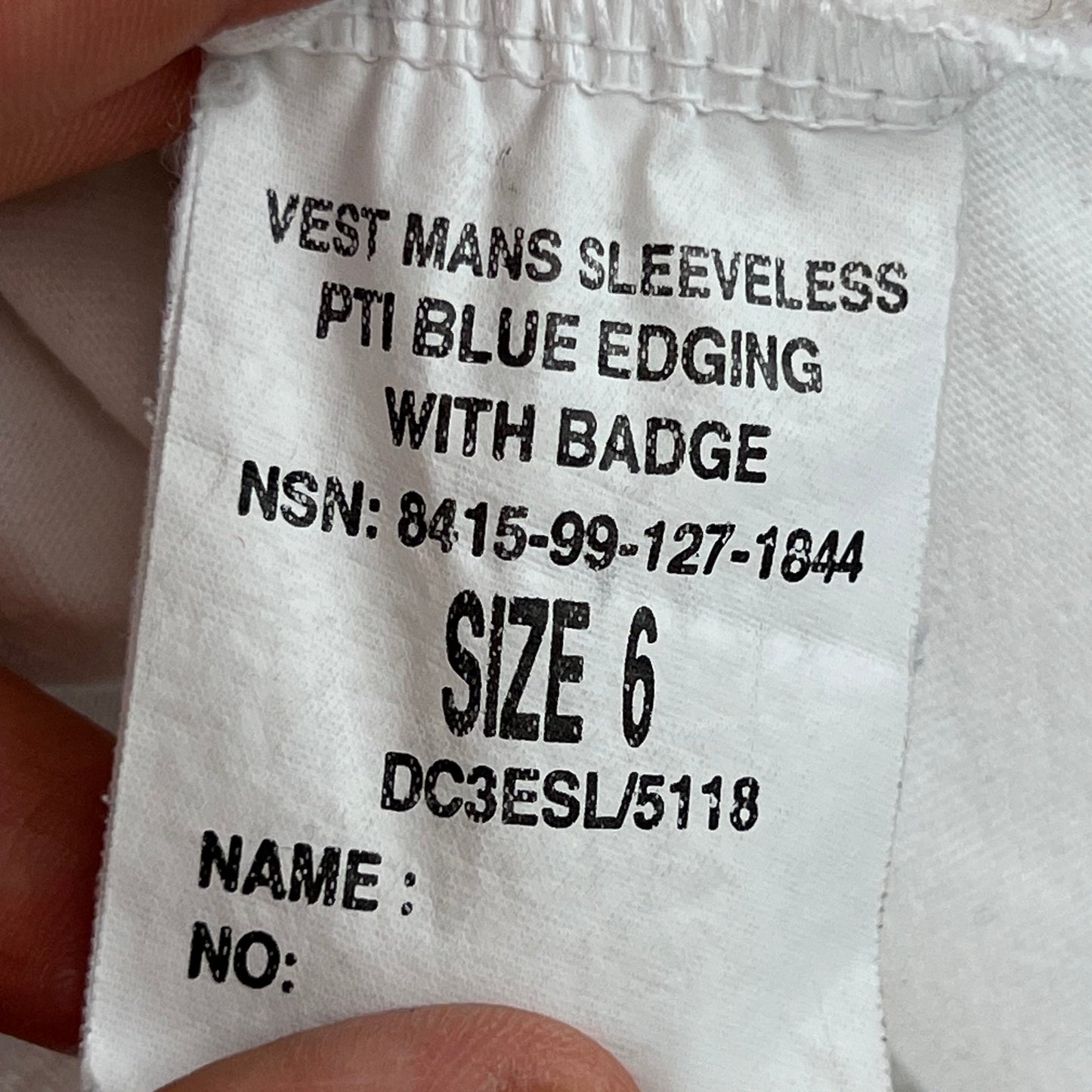 British RAF PTI Vest - Large
