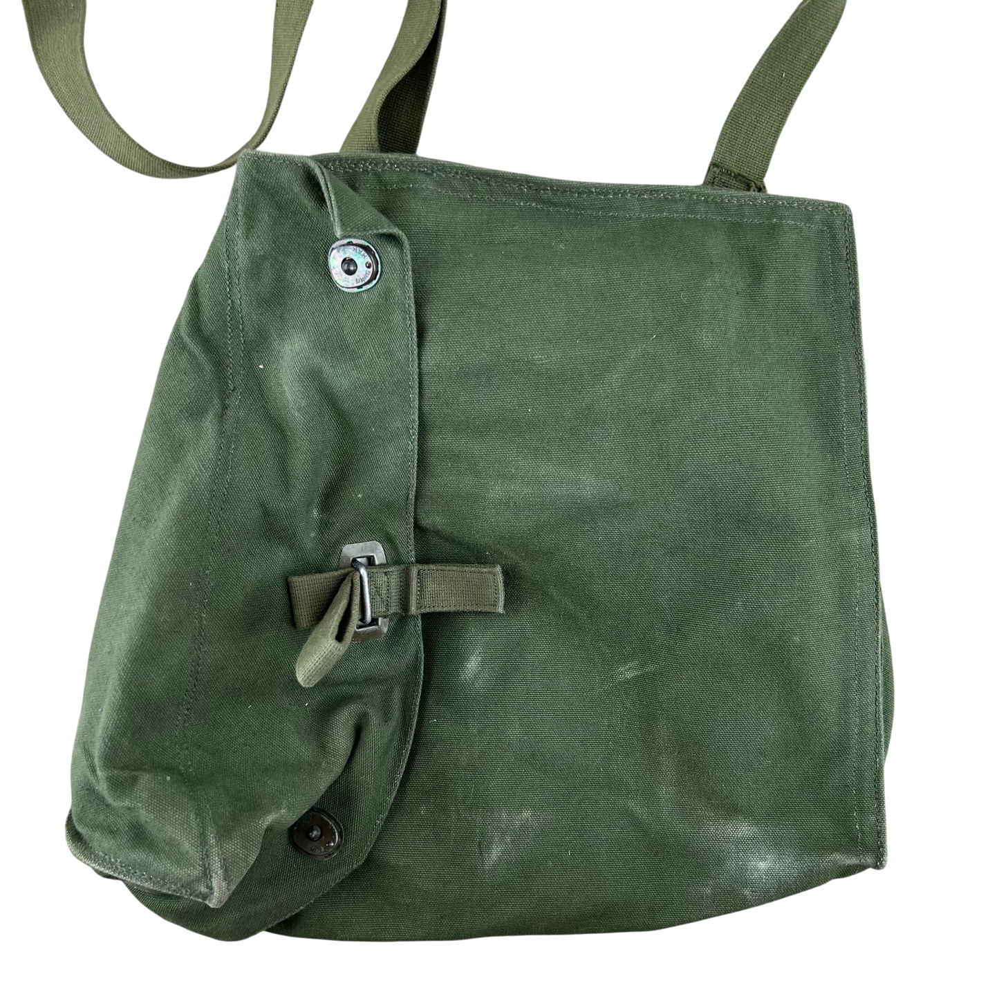 Swedish Army M51 Bag Gas Mask Haversack Olive Green Canvas