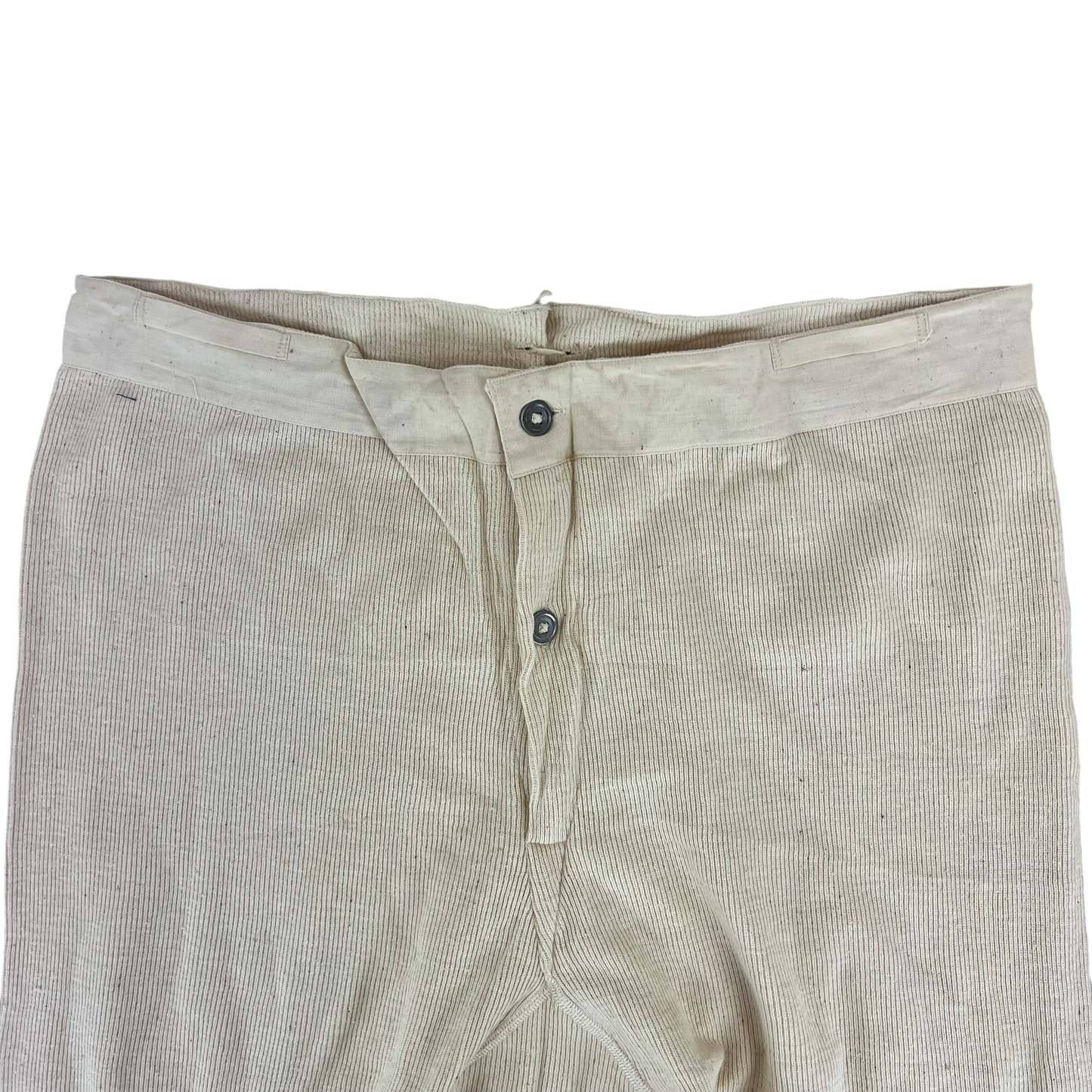 Swedish Army 1940's Vintage Cream Long Johns - W36