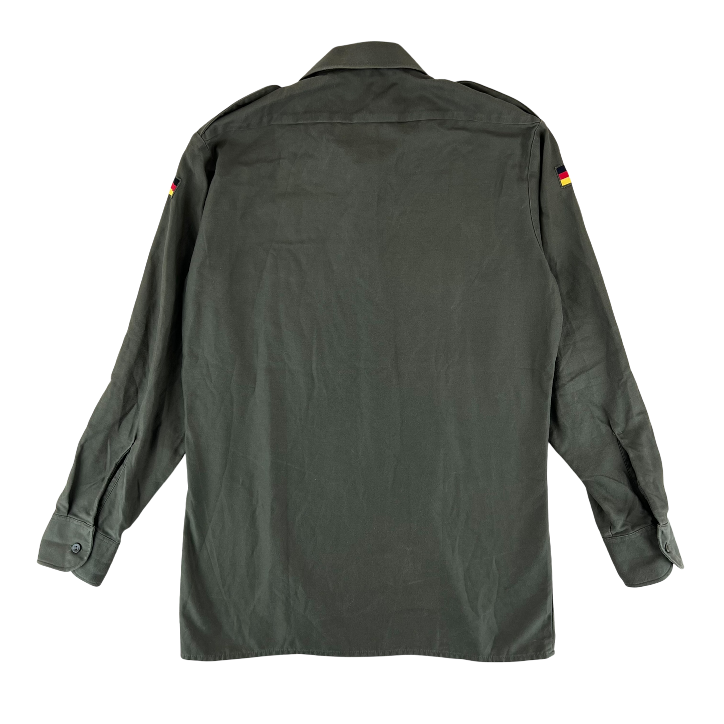 German Army Olive Green Long Sleeve Field Shirt - Medium GrNr3