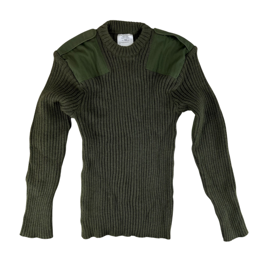British Army Olive Green Pullover Jumper - Medium 100cm