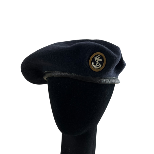 British Royal Navy Beret w/ Badge - Ratings Badge - Small 56cm