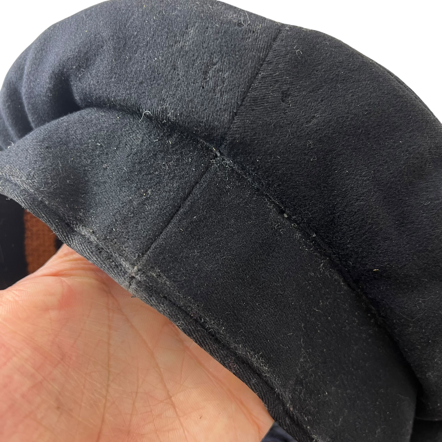 British Royal Navy 1940's Black Dress Cap - Medium