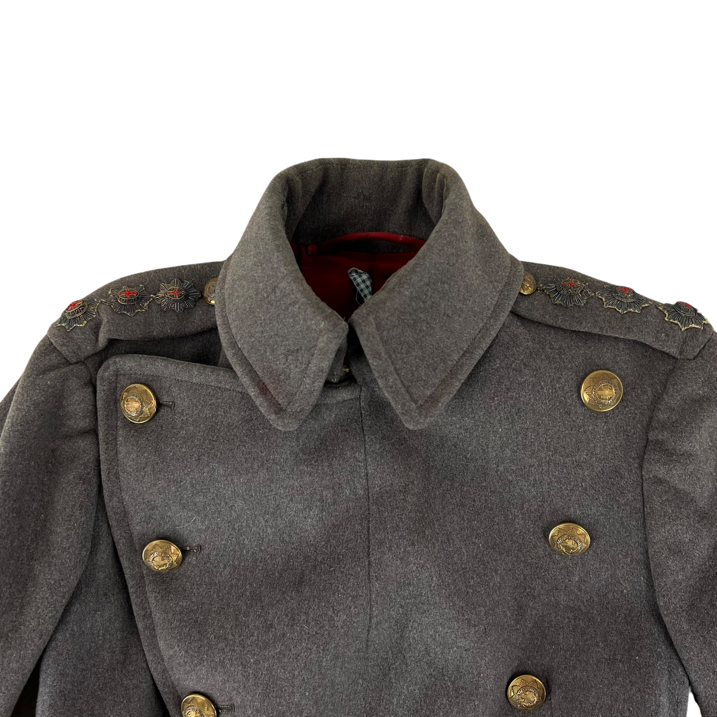 British Army 30s Footguards Officer's Double Breasted Wool Greatcoat - Coldstream Guards - Small