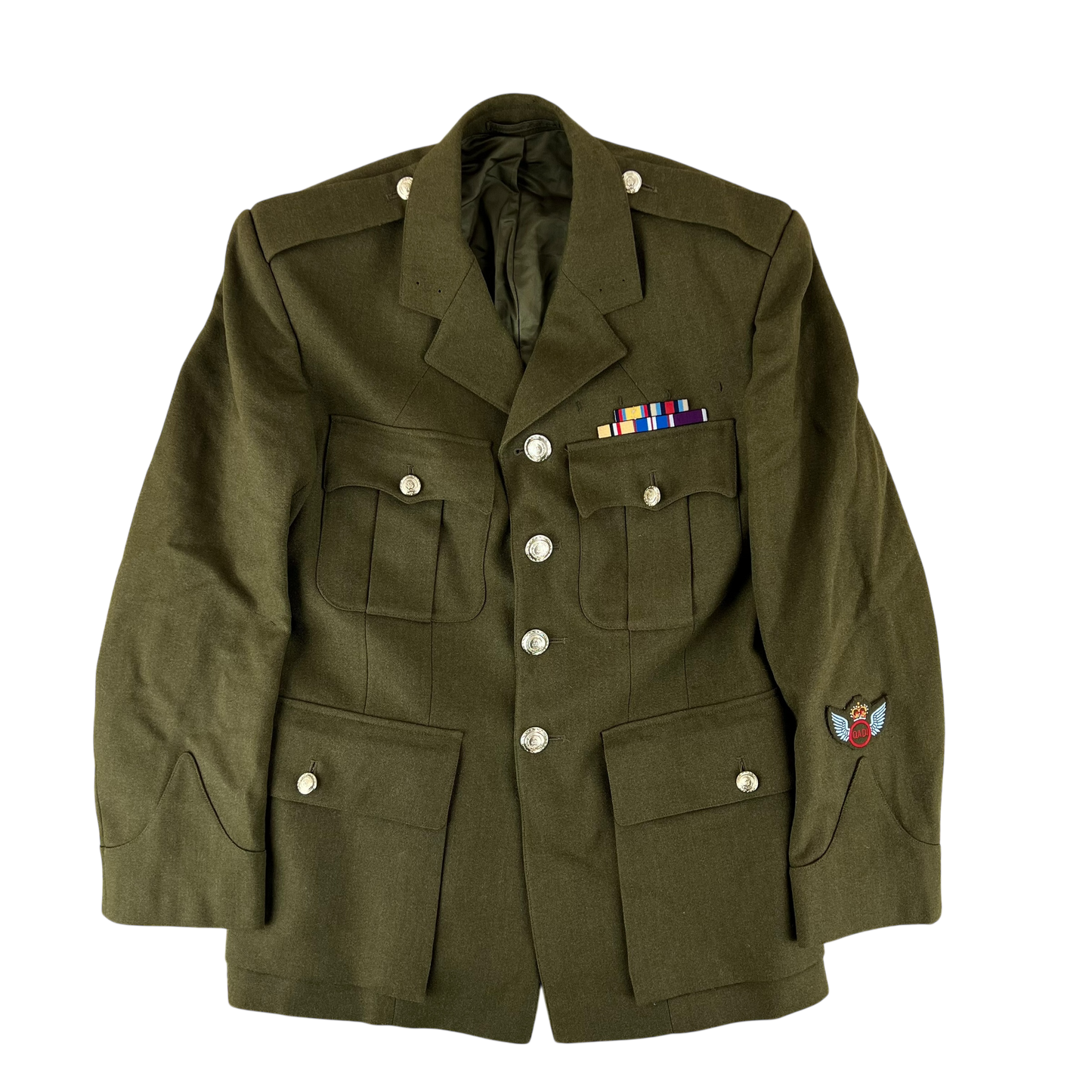 British Army No. 2 Dress Olive Green Jacket - RLC - Medium