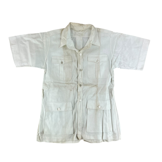 British Merchant Navy 50s Officer's Tropical Safari Jacket - Medium