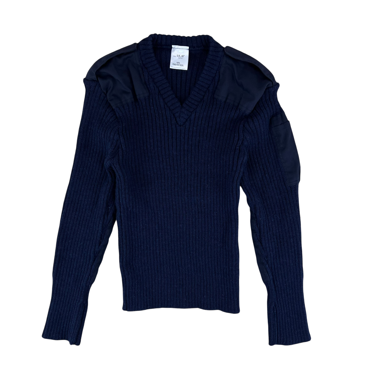 British Royal Navy Wool Crew Neck Pullover Jersey Jumper - Small