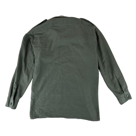 German Army Olive Green Long Sleeve Field Shirt - Belarusian Patch - Medium GrNr 3