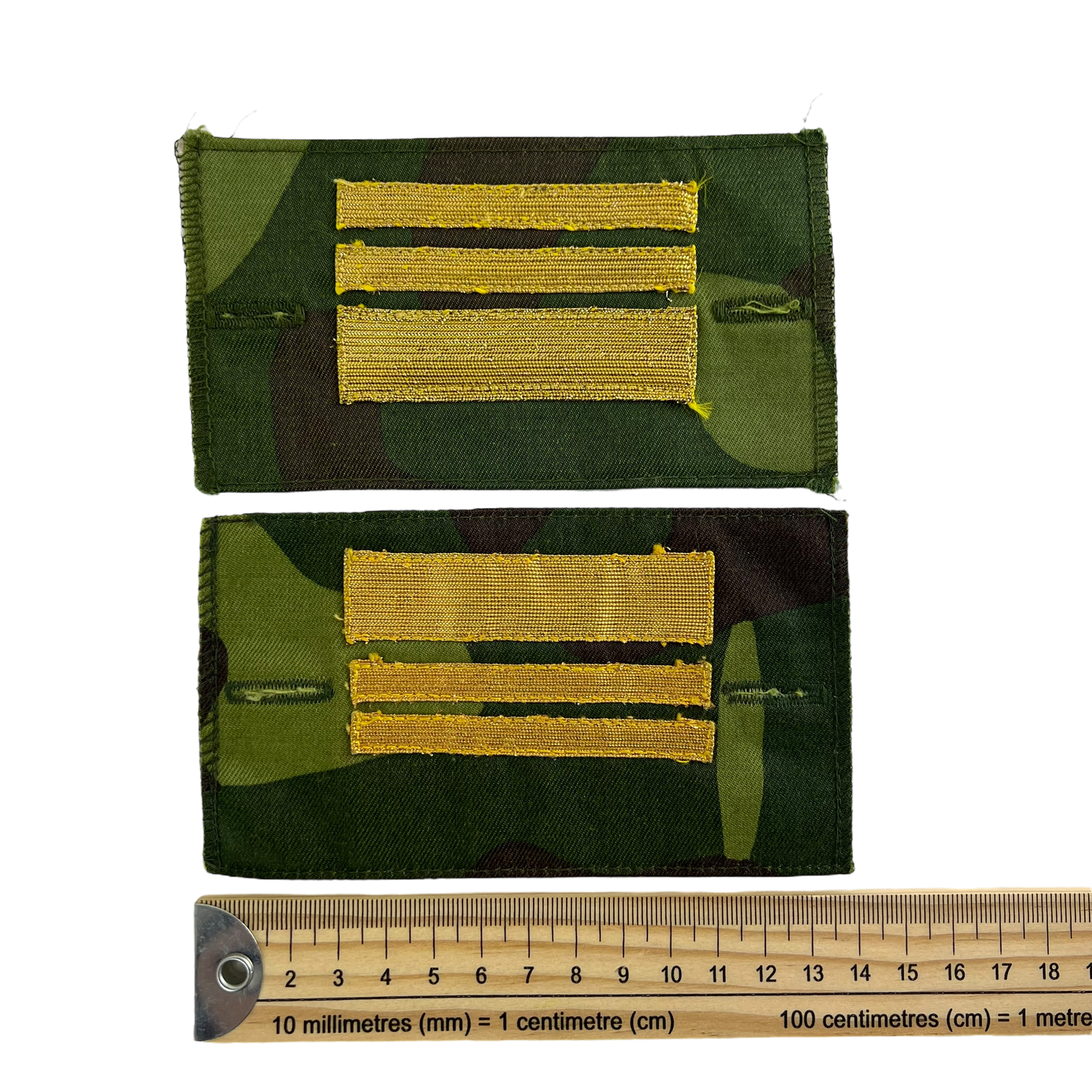 Finnish Army M91 Camo Pair of Senior Lieutenant Rank Cuff Tabs