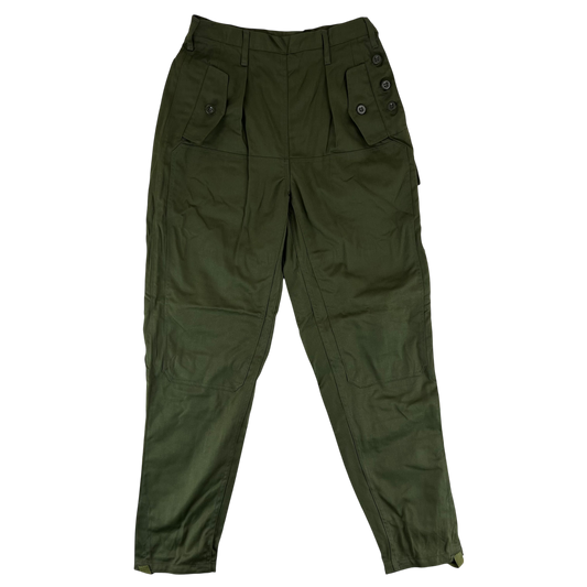 Czechoslovak Army M85 Women's Olive Green Trousers - W28 L30.5