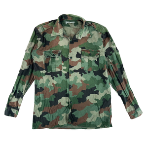 Serbian Army M93 Oak Leaf Camouflage Shirt - X Large