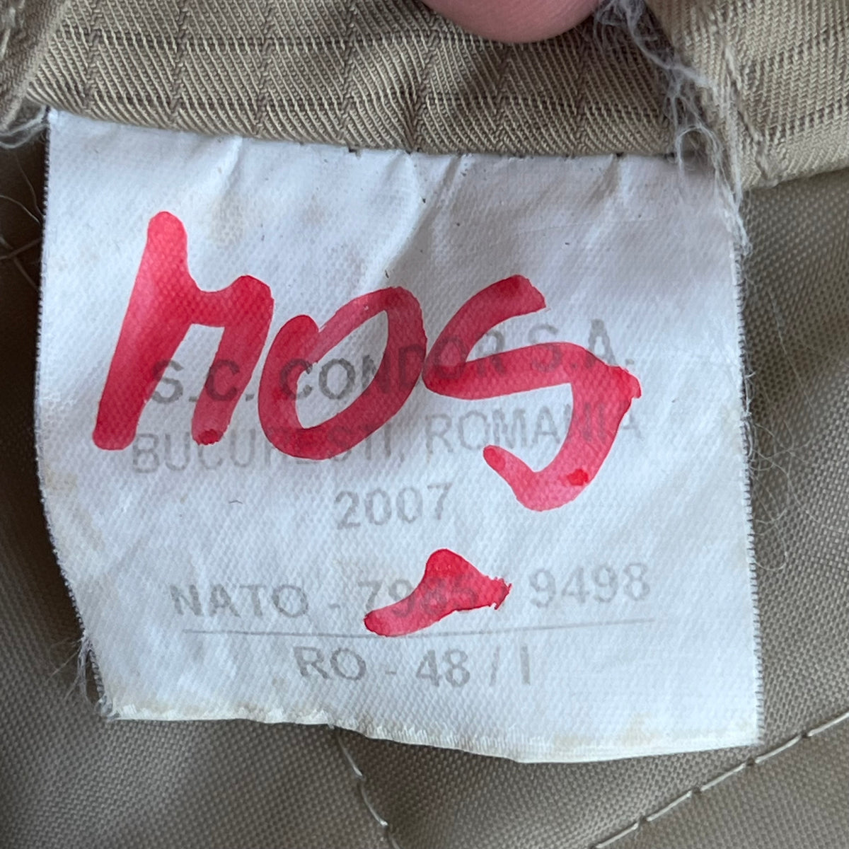 Romanian Army Tan Thermal Ripstop Parka Coat - Large