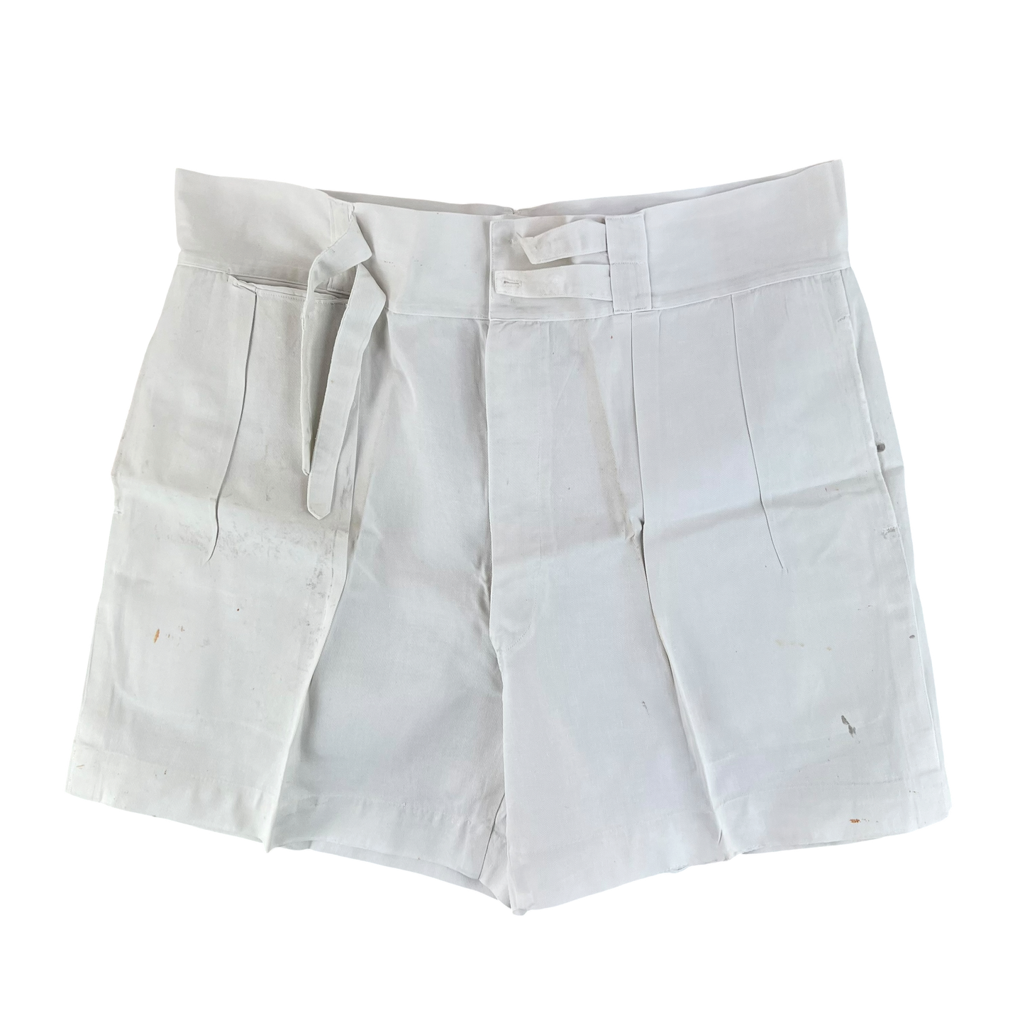 British Merchant Navy 50s Tropical White Shorts - W40
