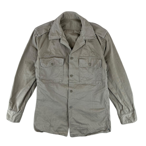 Greek Army M65 Khaki Shirt Long Sleeve - Medium