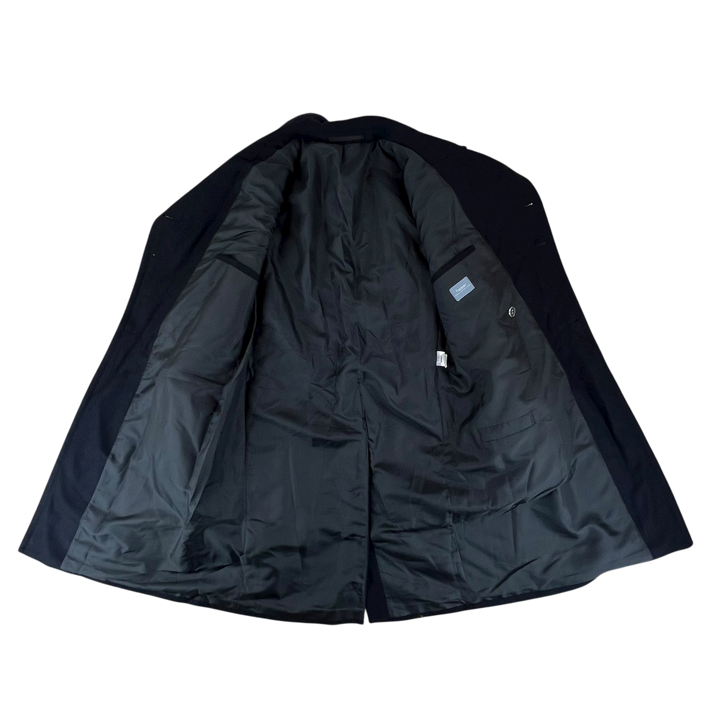 Finnish Navy Wool Blend Greatcoat - Medium