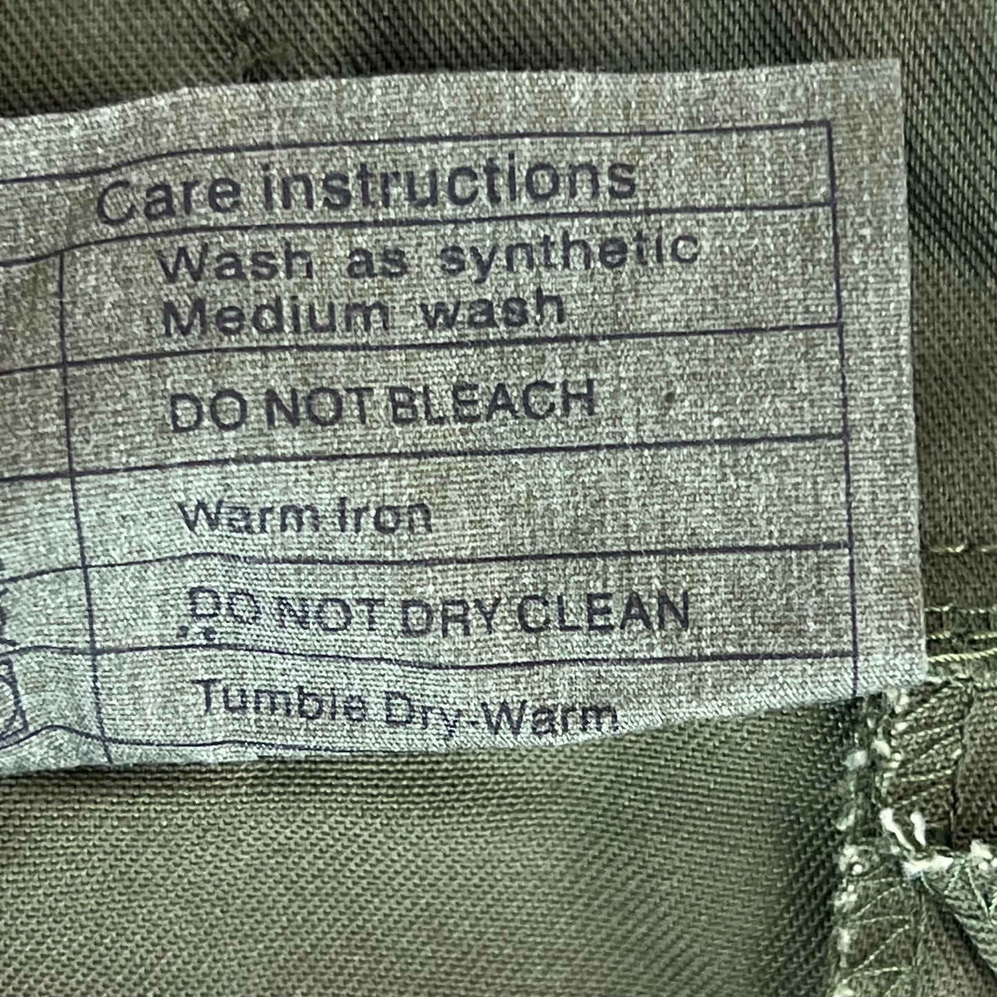 British Army Olive Green Fatigue Work Trousers - W32 L31