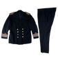 British Merchant Navy 60s Black Dress Uniform Set - Large
