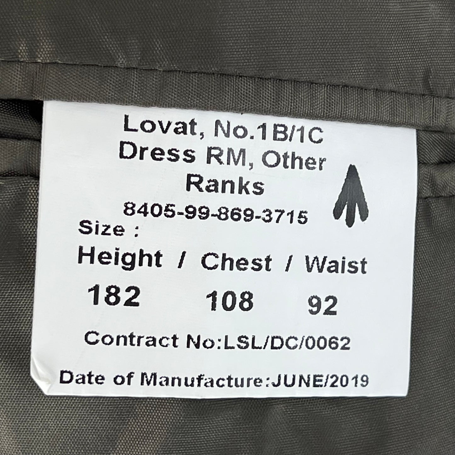 British Royal Marines Lovat No. 1B / 1C Dress Jacket - Medium