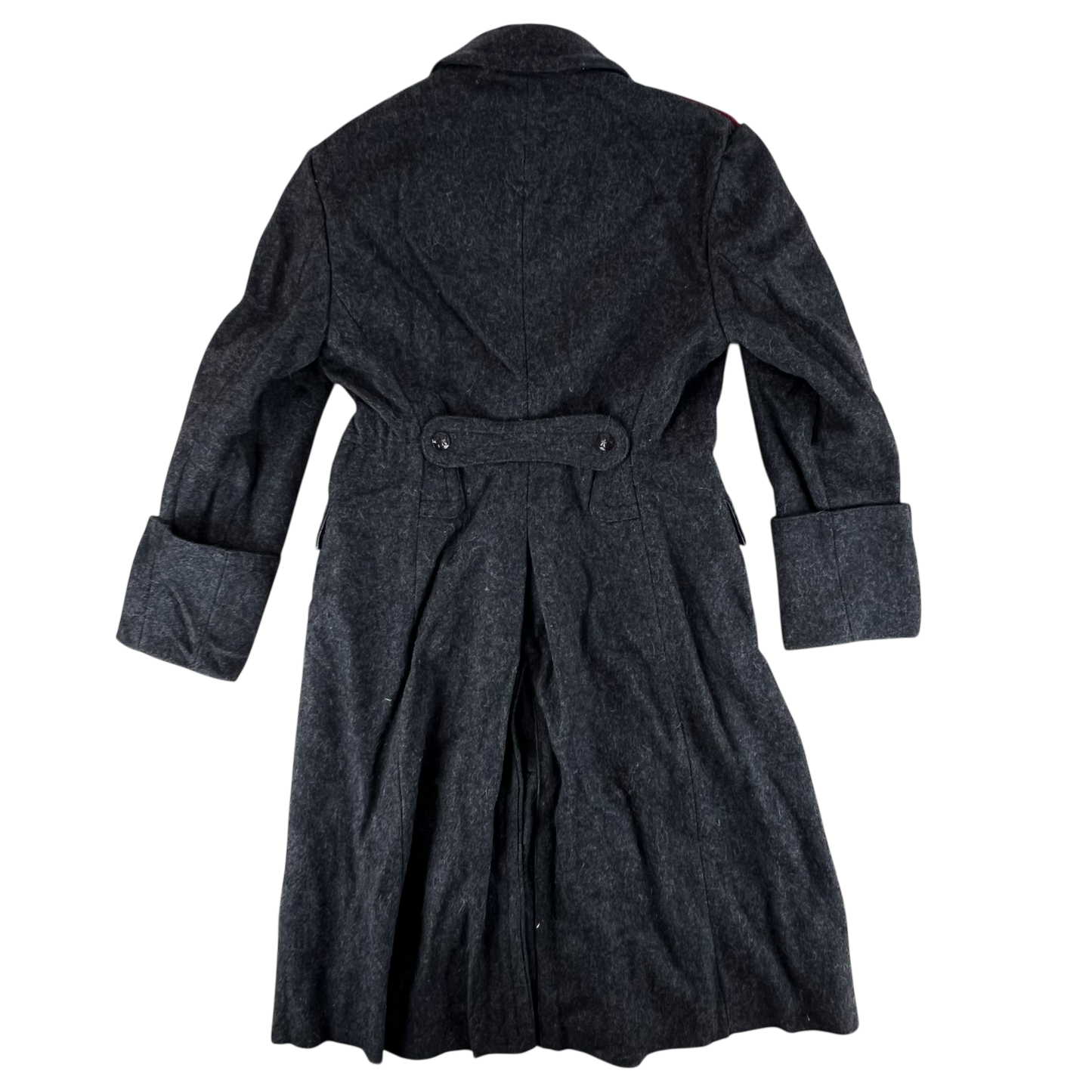 Bulgarian People's Army 80s Grey Wool Greatcoat - Medium