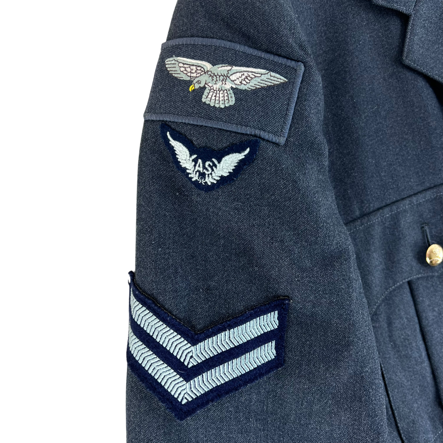 British Royal Air Force No. 1 Dress Jacket w/ Belt - Large 112L
