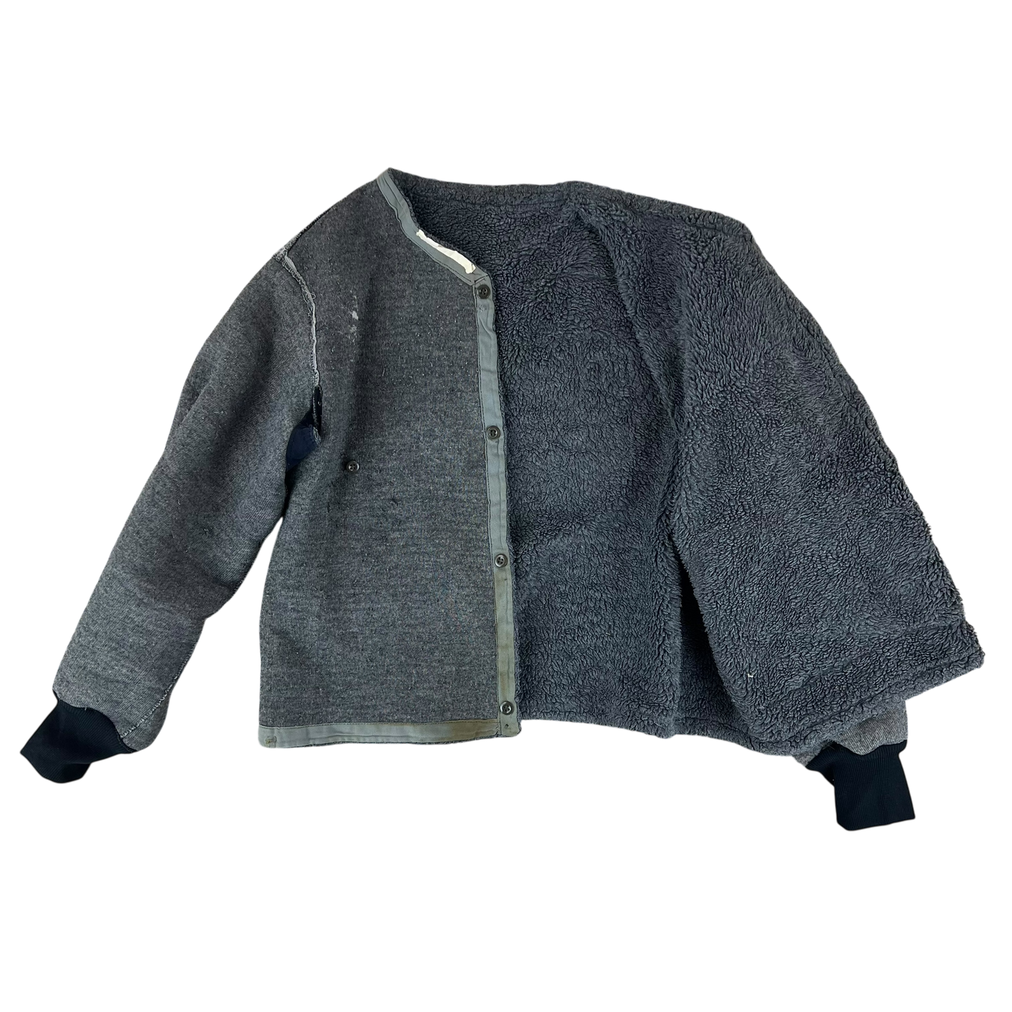 Czechoslovak Army Faux Fur Jacket Liner Cardigan M85 - X Large