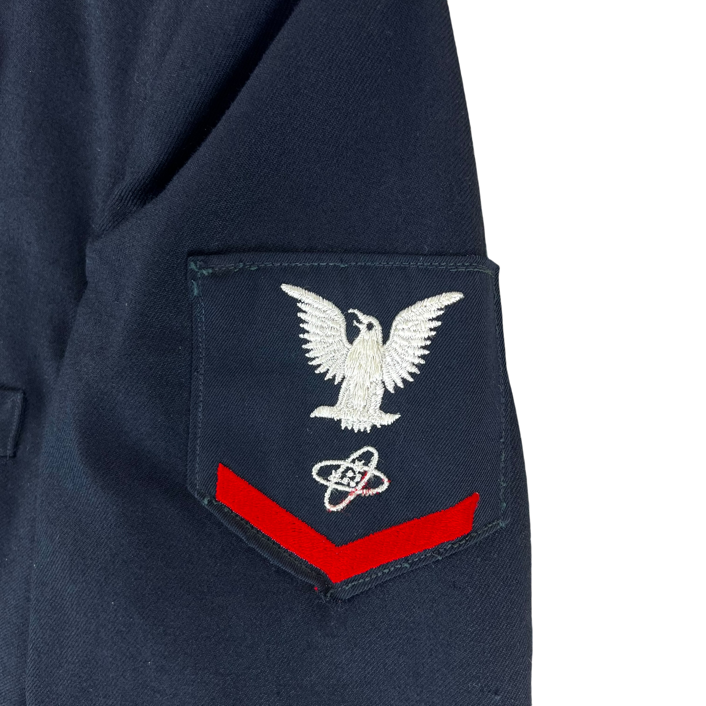 US Navy Officer's Blues Dress Service Uniform Jacket 1970's - Medium