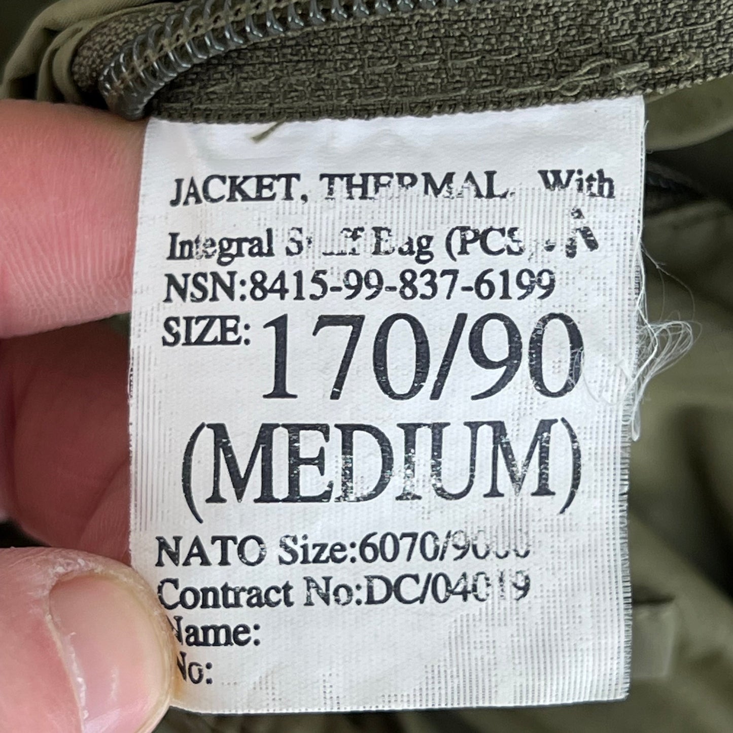 British Army Thermal Buffalo Jacket - Medium