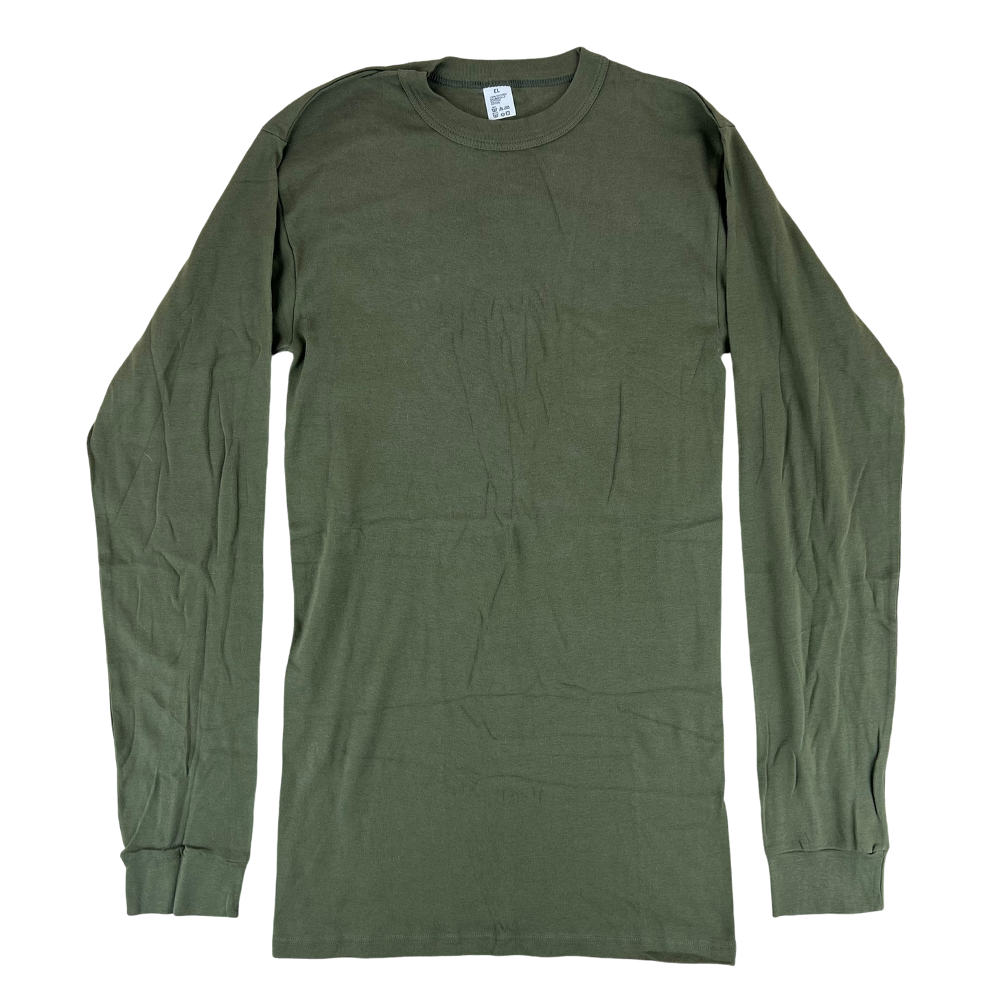 Dutch Army Thermal Olive Green Long Sleeve T Shirt - Small