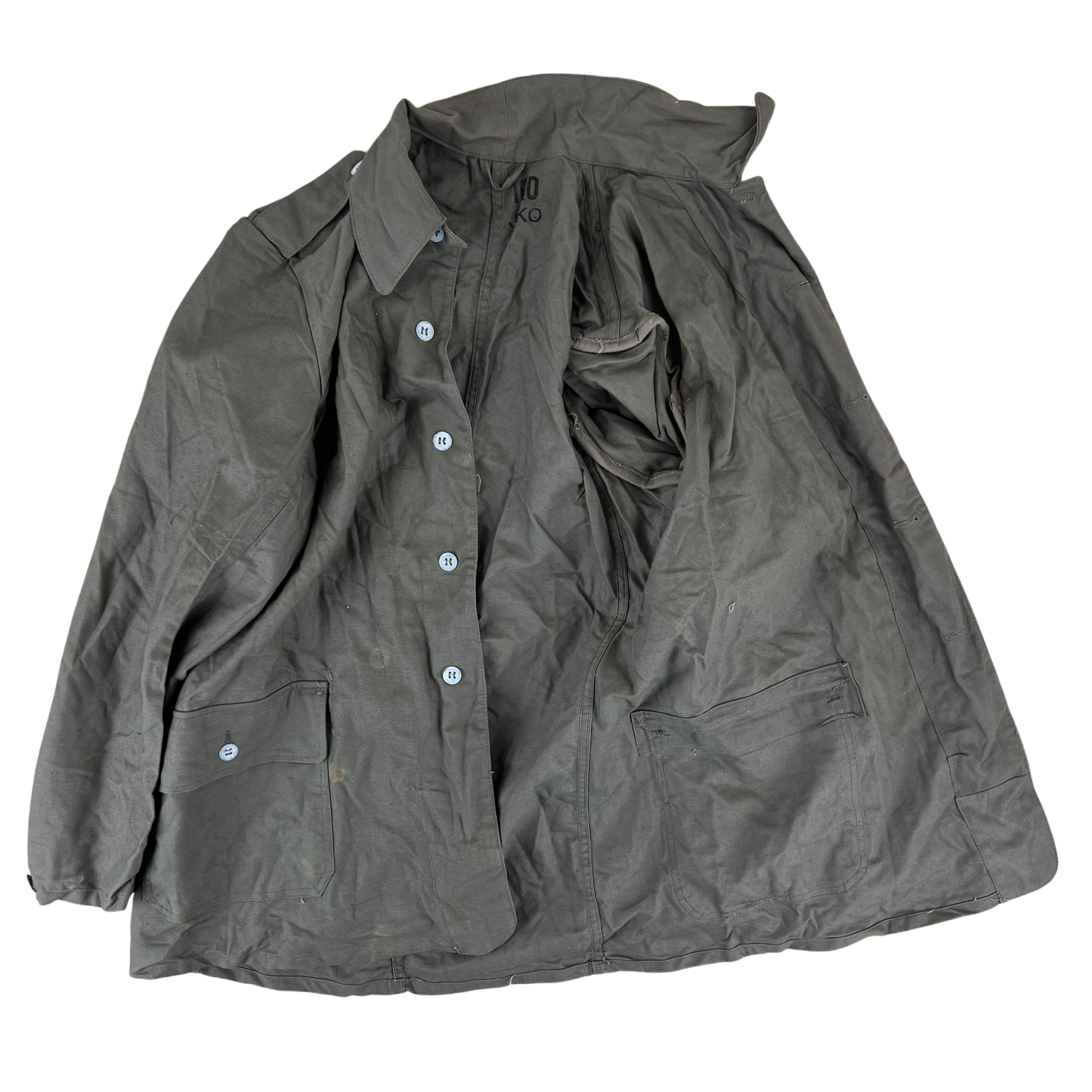 Swedish Army M40 "Grötrock" Brown Work Jacket - Medium