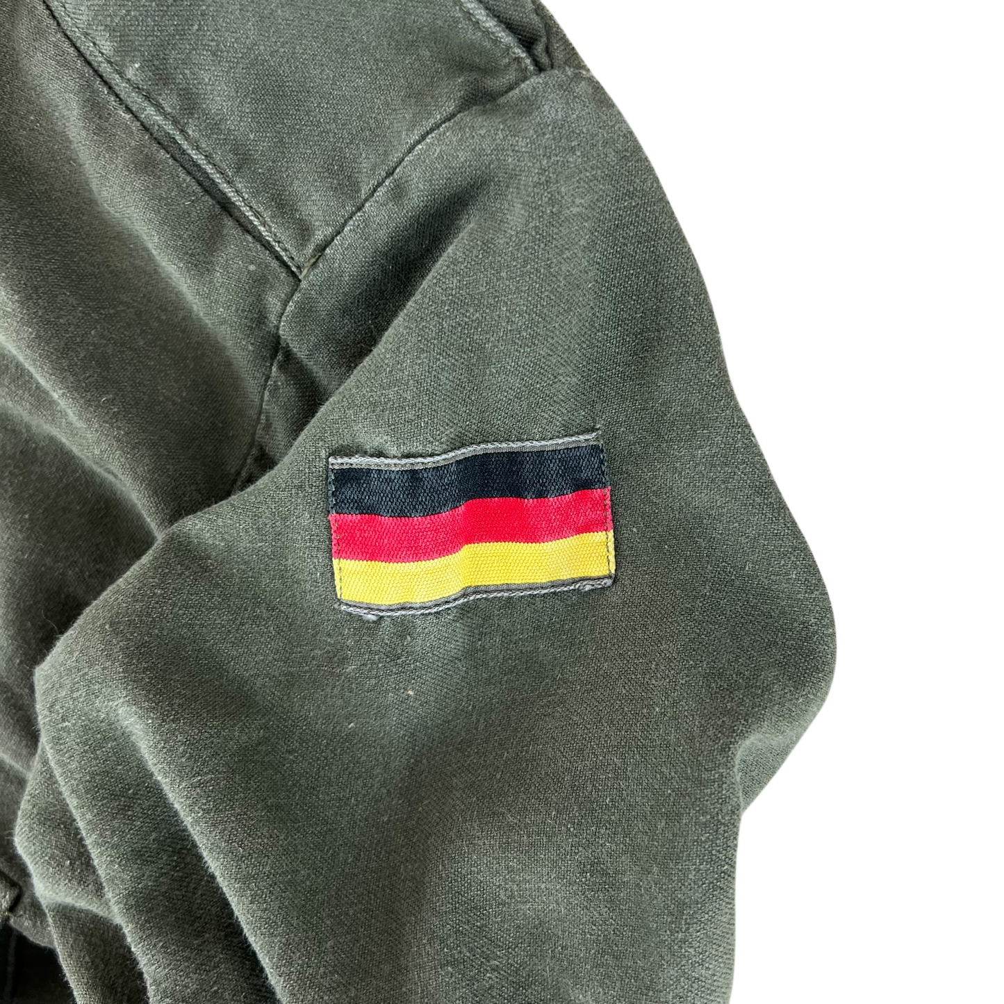 German Army Olive Green Long Sleeve Field Shirt - Large GrNr4