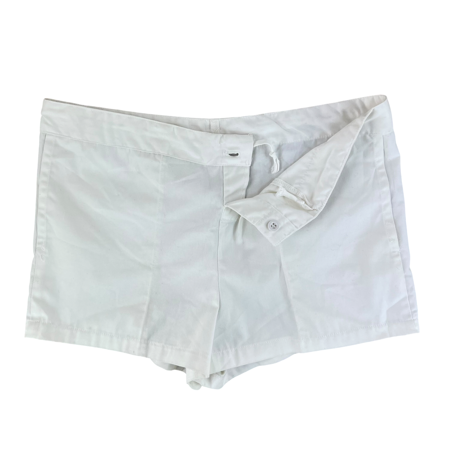 British Royal Navy 90s White Cotton PT Shorts - W34
