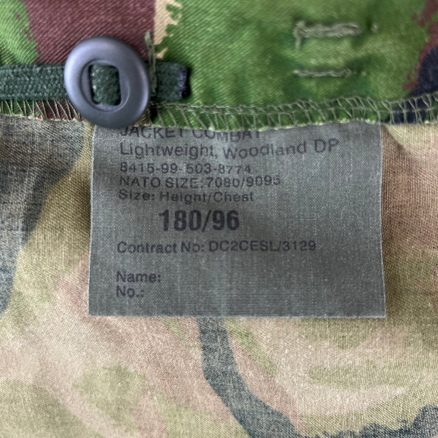 British Army S95 Shirt Jacket DPM Camouflage - Medium 180/96
