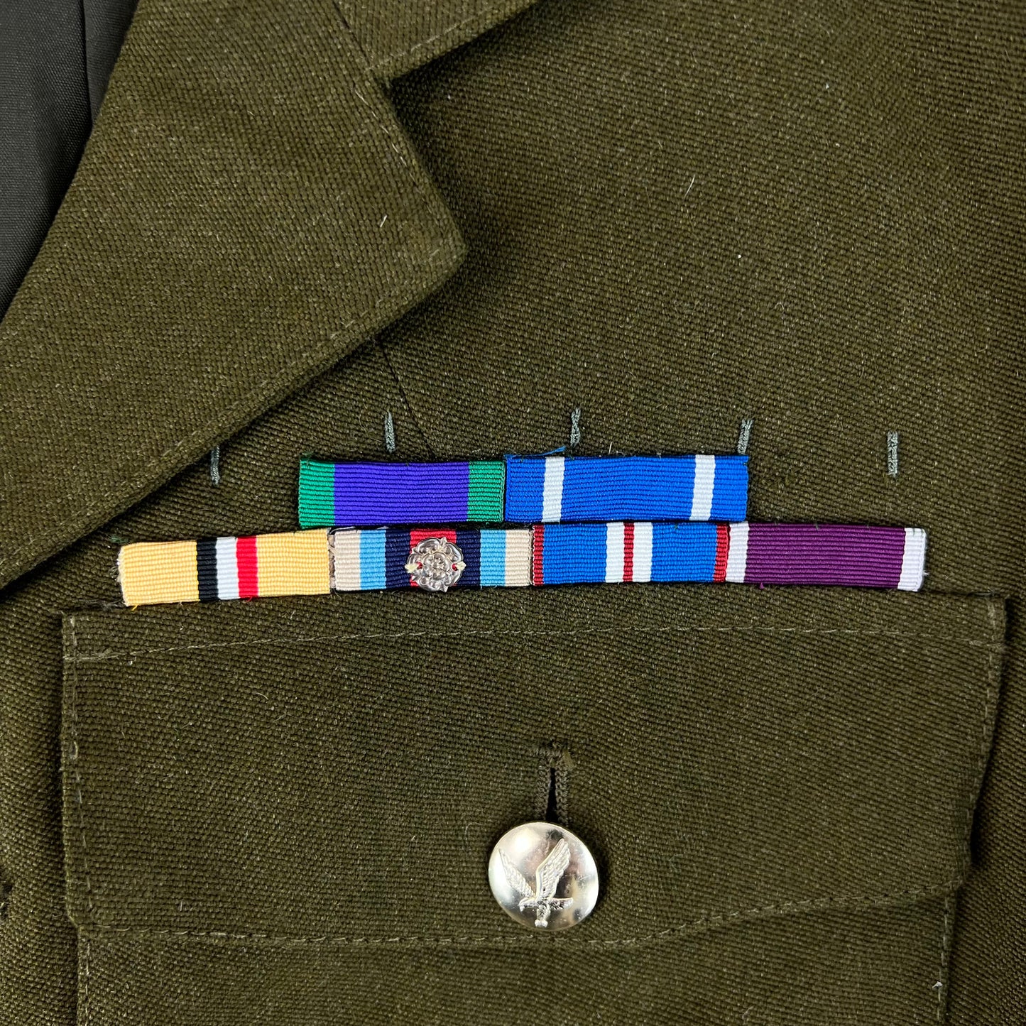 British Army 1980 Pattern No. 2 Olive Green Dress Jacket - Army Air Corps - Medium 176/104