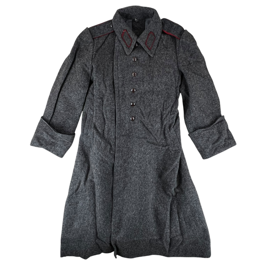Bulgarian People's Army 50s Grey Wool Greatcoat - Medium