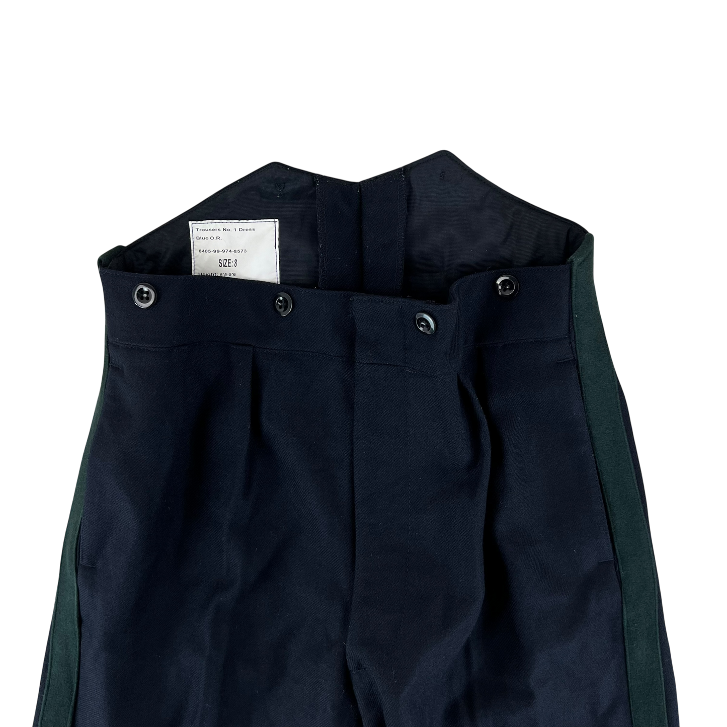 British Army No1 Blues Dress Trousers - Light Infantry / Rifles - W31 L26.5
