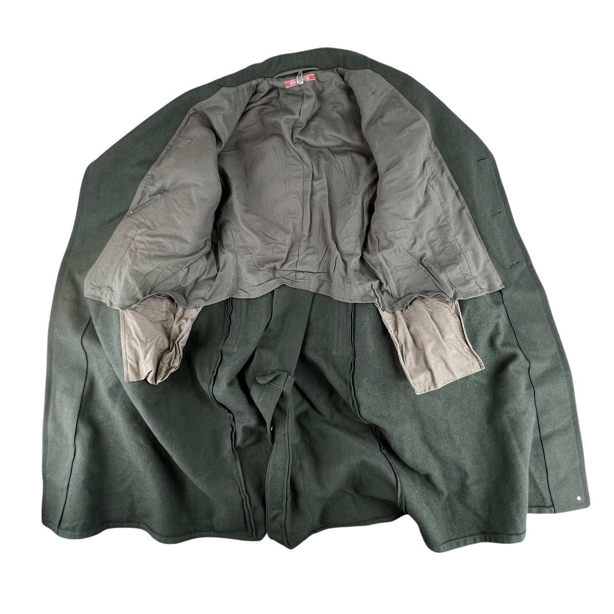 Austrian Army 80s Grey Wool Greatcoat - Medium
