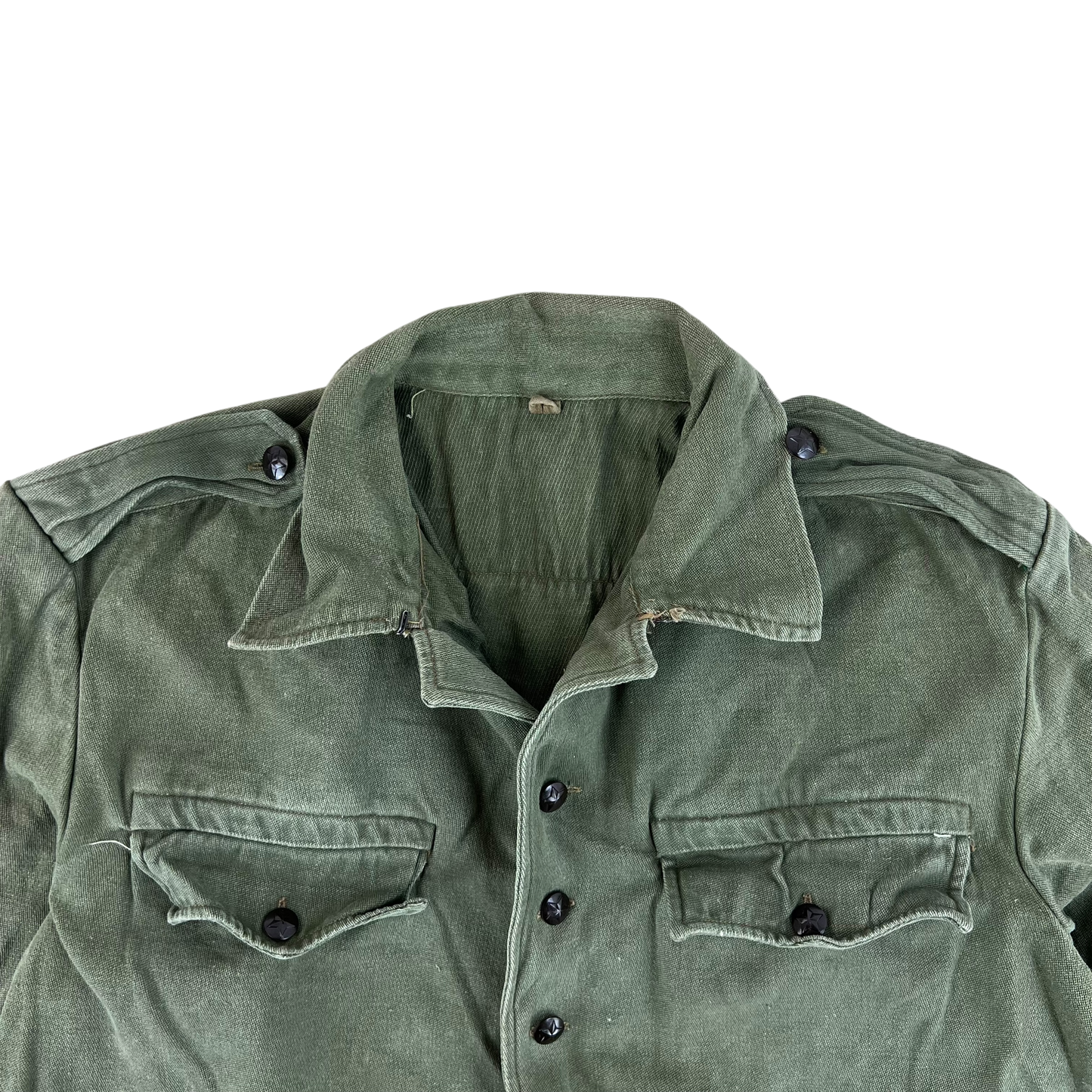 Bulgarian People's Army Olive Green Cossack Shirt - Large