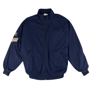 British Army / Tri-Services Navy Blue PTI Tracksuit Top Jacket - Large